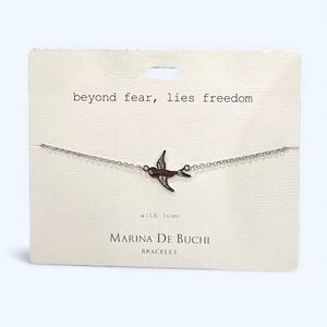 Marina De Buchi Silver Swallow Bird Bracelet